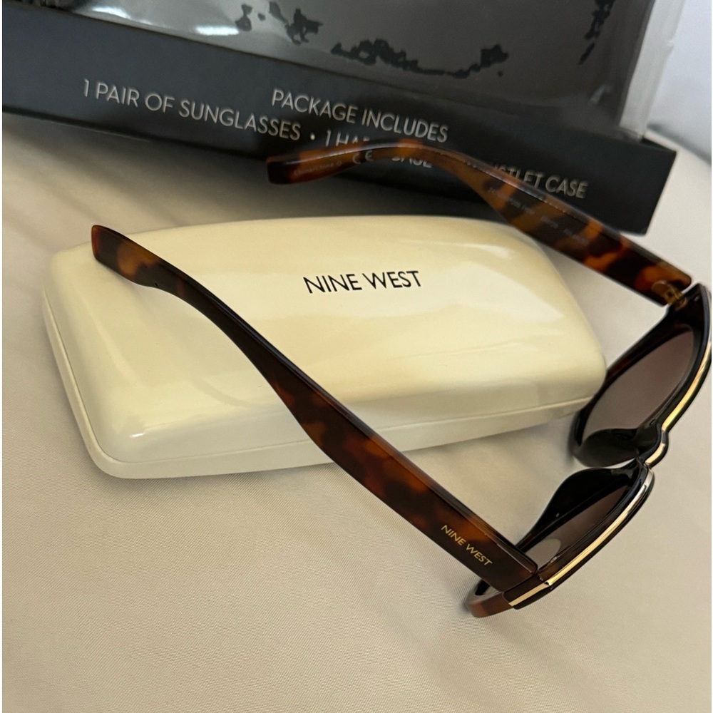 Nine West Tortoise Polarized Sunglasses NWT - Picture 4 of 13